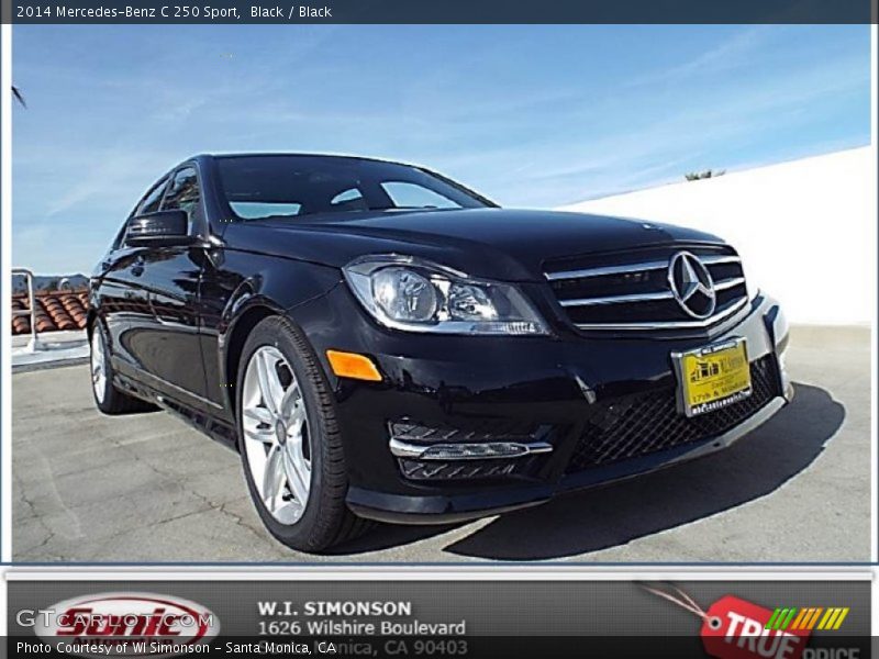 Black / Black 2014 Mercedes-Benz C 250 Sport