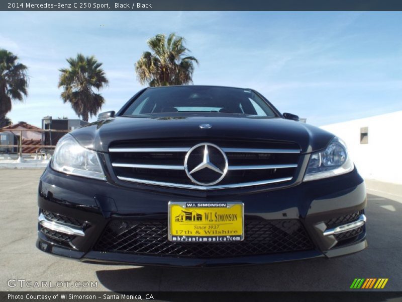 Black / Black 2014 Mercedes-Benz C 250 Sport