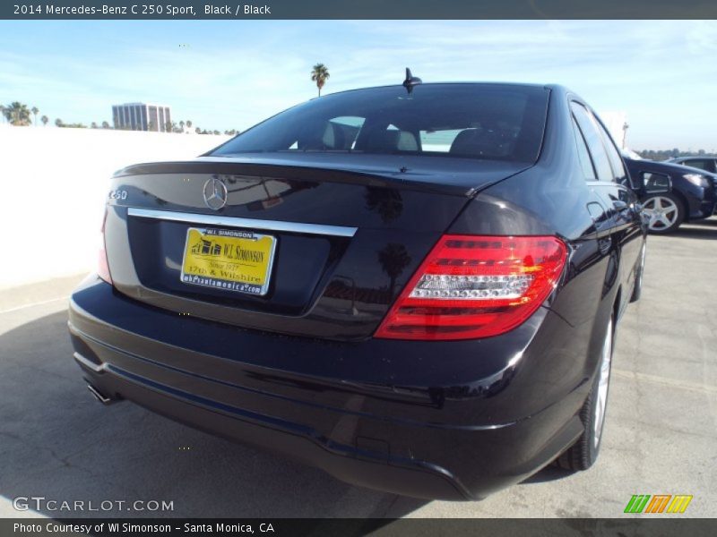 Black / Black 2014 Mercedes-Benz C 250 Sport