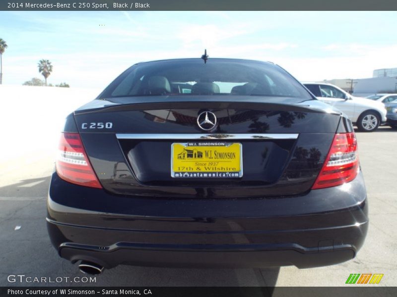 Black / Black 2014 Mercedes-Benz C 250 Sport