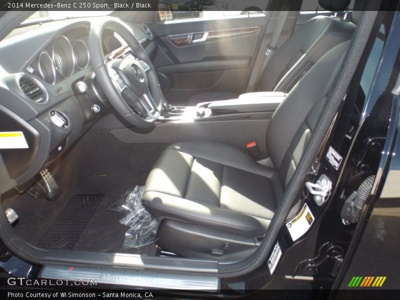 Black / Black 2014 Mercedes-Benz C 250 Sport