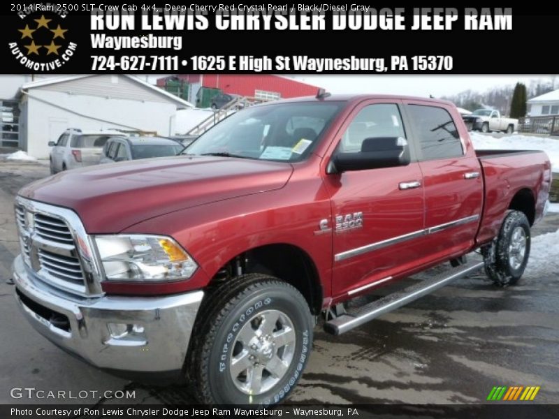 Deep Cherry Red Crystal Pearl / Black/Diesel Gray 2014 Ram 2500 SLT Crew Cab 4x4
