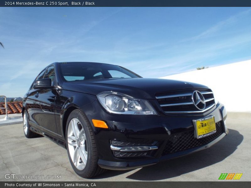 Black / Black 2014 Mercedes-Benz C 250 Sport