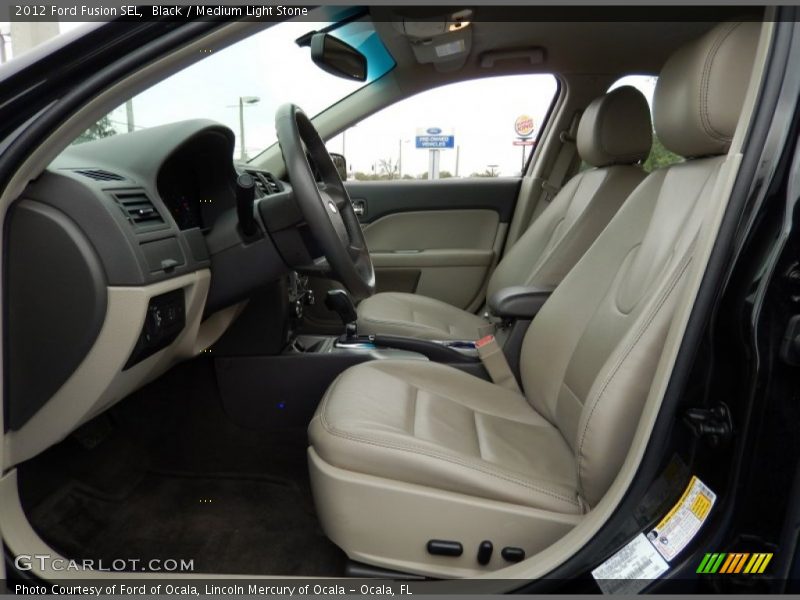  2012 Fusion SEL Medium Light Stone Interior