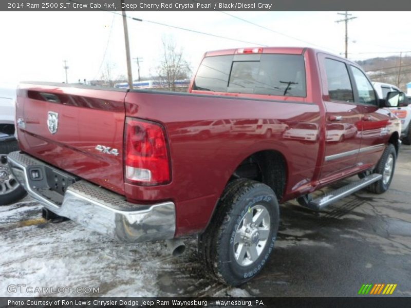 Deep Cherry Red Crystal Pearl / Black/Diesel Gray 2014 Ram 2500 SLT Crew Cab 4x4