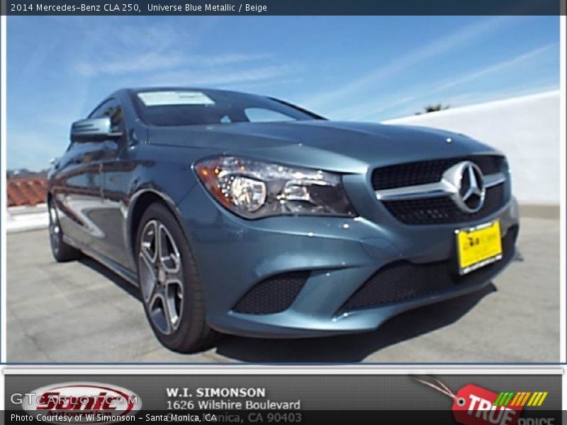 Universe Blue Metallic / Beige 2014 Mercedes-Benz CLA 250