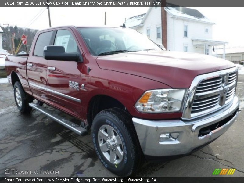 Deep Cherry Red Crystal Pearl / Black/Diesel Gray 2014 Ram 2500 SLT Crew Cab 4x4