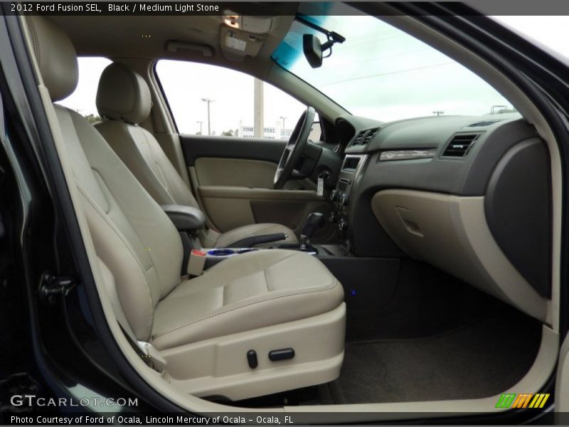 Black / Medium Light Stone 2012 Ford Fusion SEL