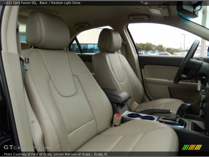Black / Medium Light Stone 2012 Ford Fusion SEL