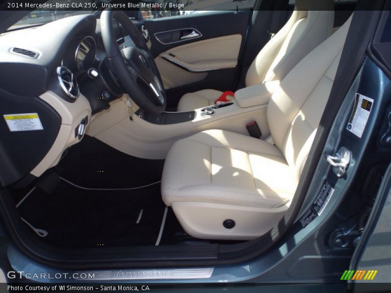 Universe Blue Metallic / Beige 2014 Mercedes-Benz CLA 250