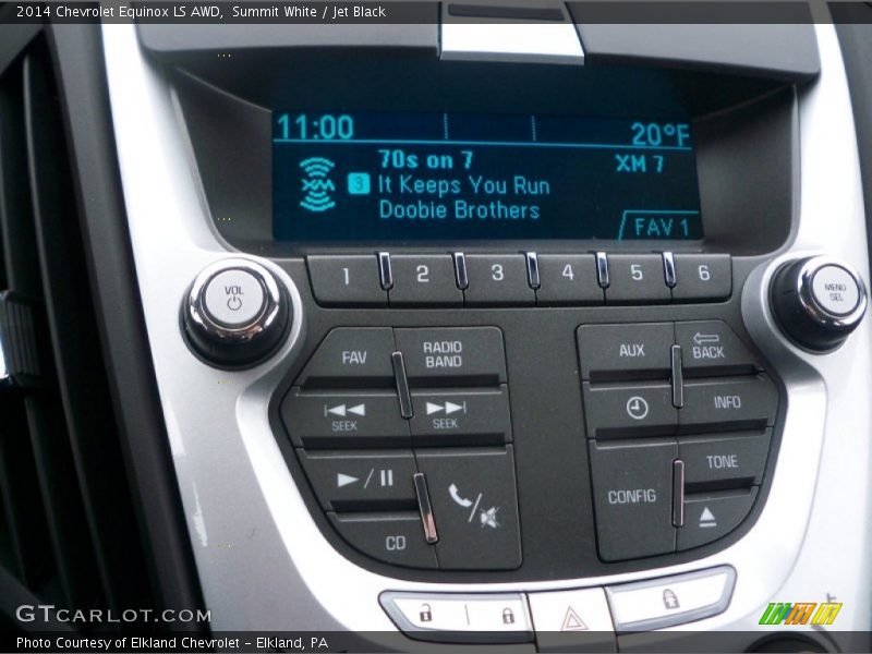 Summit White / Jet Black 2014 Chevrolet Equinox LS AWD