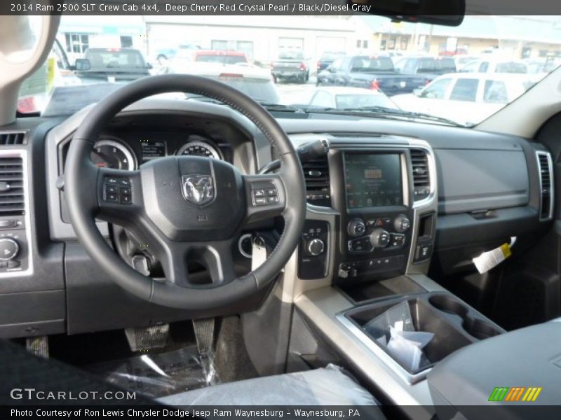 Deep Cherry Red Crystal Pearl / Black/Diesel Gray 2014 Ram 2500 SLT Crew Cab 4x4