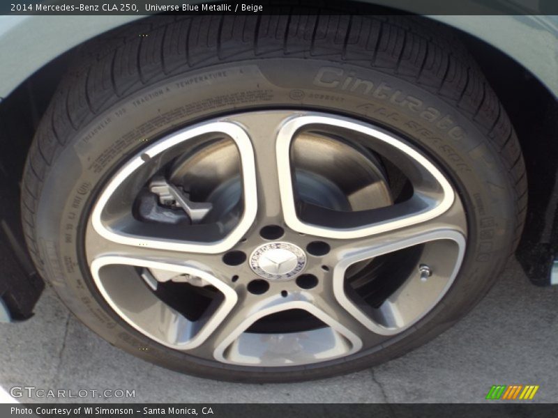 Universe Blue Metallic / Beige 2014 Mercedes-Benz CLA 250