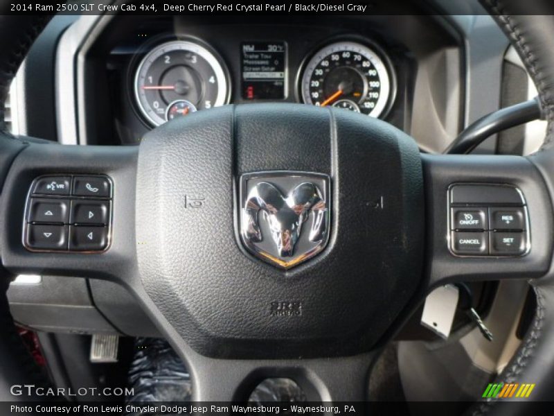 Deep Cherry Red Crystal Pearl / Black/Diesel Gray 2014 Ram 2500 SLT Crew Cab 4x4