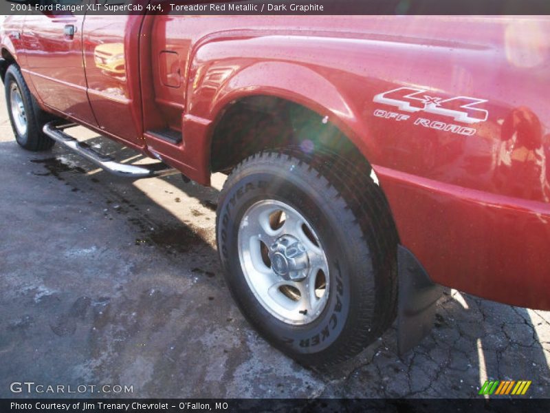 Toreador Red Metallic / Dark Graphite 2001 Ford Ranger XLT SuperCab 4x4