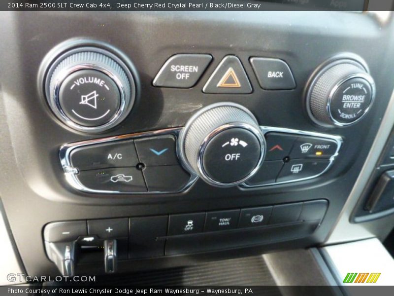 Deep Cherry Red Crystal Pearl / Black/Diesel Gray 2014 Ram 2500 SLT Crew Cab 4x4
