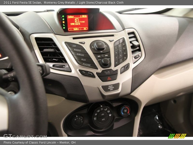 Monterey Grey Metallic / Light Stone/Charcoal Black Cloth 2011 Ford Fiesta SE Sedan