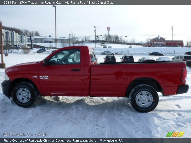 Flame Red / Black/Diesel Gray 2014 Ram 1500 Tradesman Regular Cab 4x4
