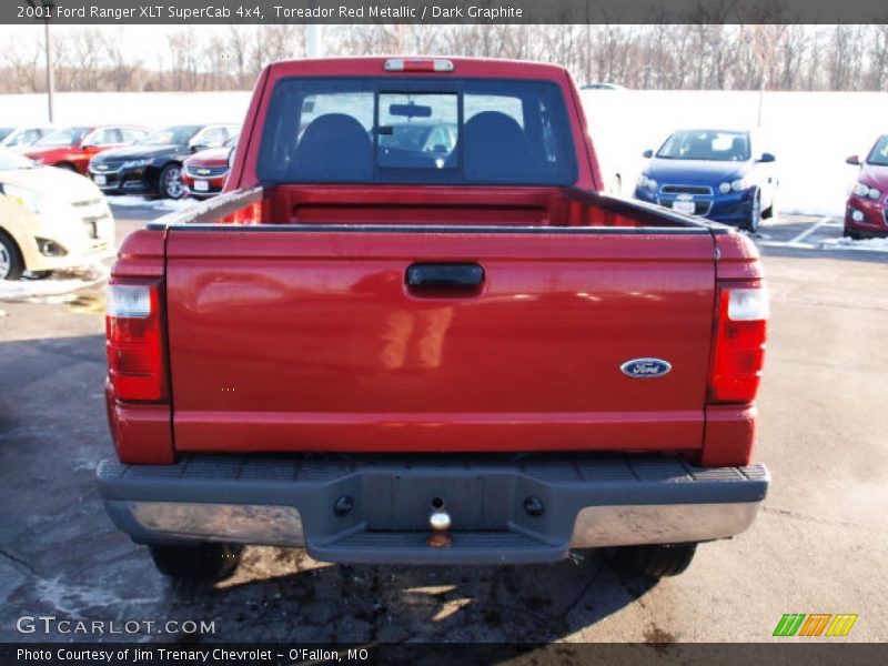 Toreador Red Metallic / Dark Graphite 2001 Ford Ranger XLT SuperCab 4x4