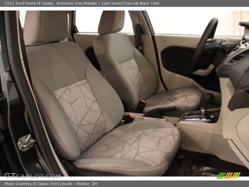 Monterey Grey Metallic / Light Stone/Charcoal Black Cloth 2011 Ford Fiesta SE Sedan