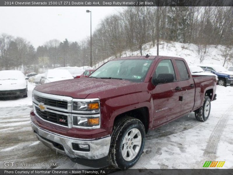 Deep Ruby Metallic / Jet Black 2014 Chevrolet Silverado 1500 LT Z71 Double Cab 4x4