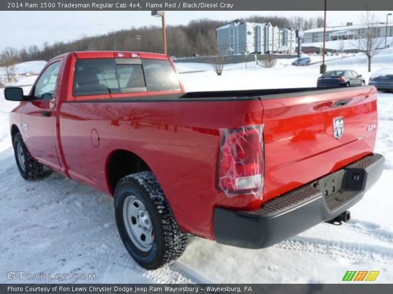Flame Red / Black/Diesel Gray 2014 Ram 1500 Tradesman Regular Cab 4x4