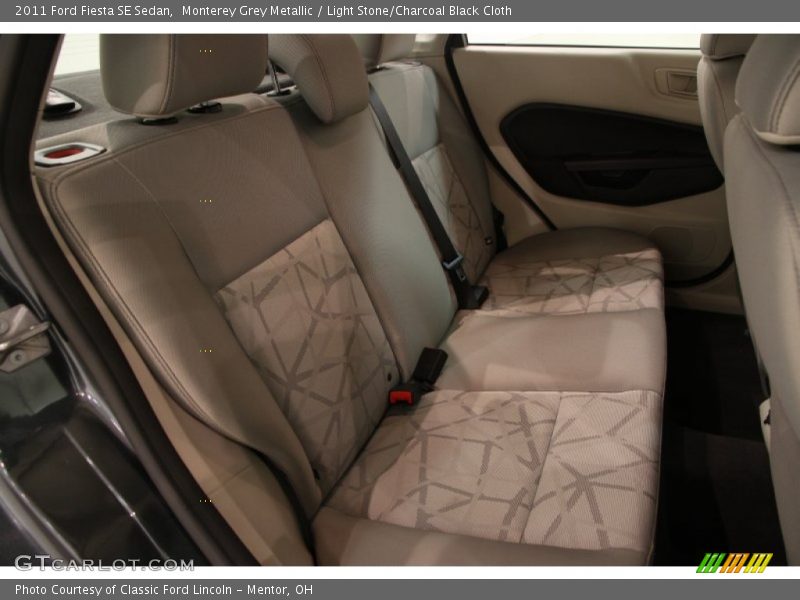 Monterey Grey Metallic / Light Stone/Charcoal Black Cloth 2011 Ford Fiesta SE Sedan