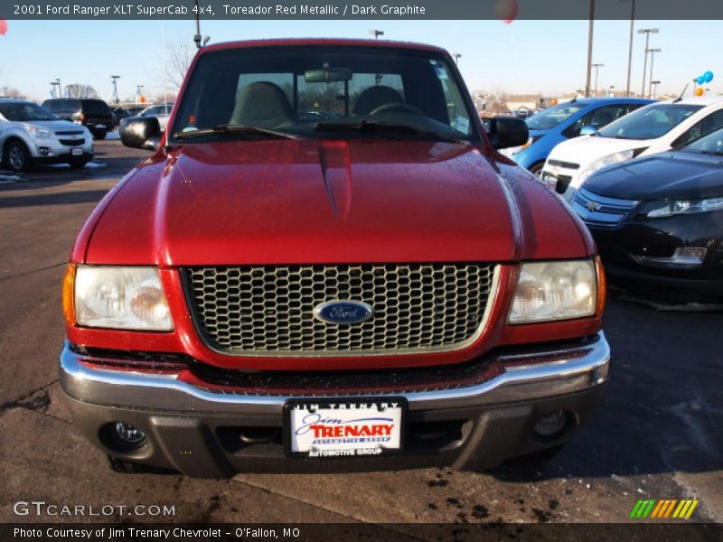 Toreador Red Metallic / Dark Graphite 2001 Ford Ranger XLT SuperCab 4x4