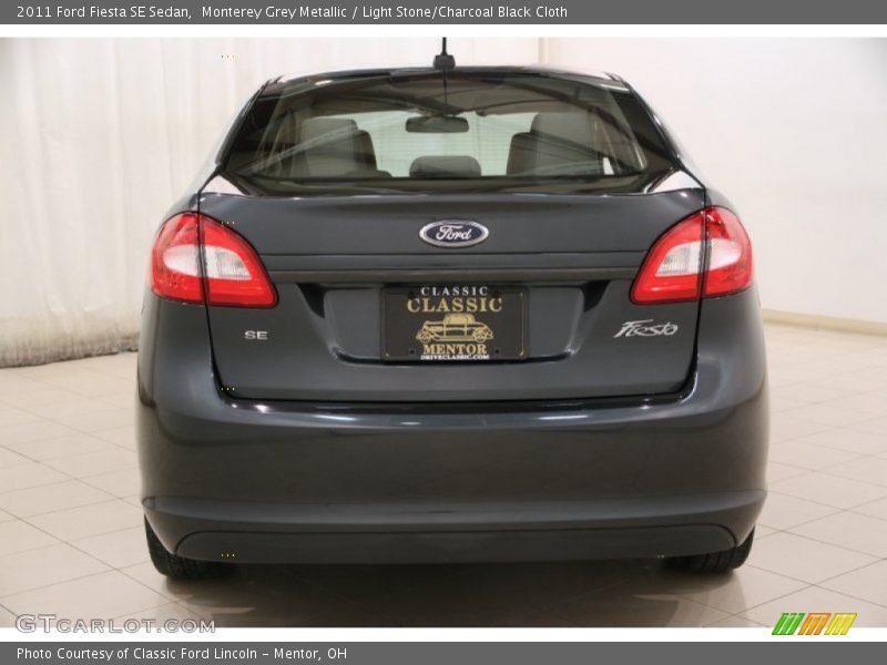 Monterey Grey Metallic / Light Stone/Charcoal Black Cloth 2011 Ford Fiesta SE Sedan