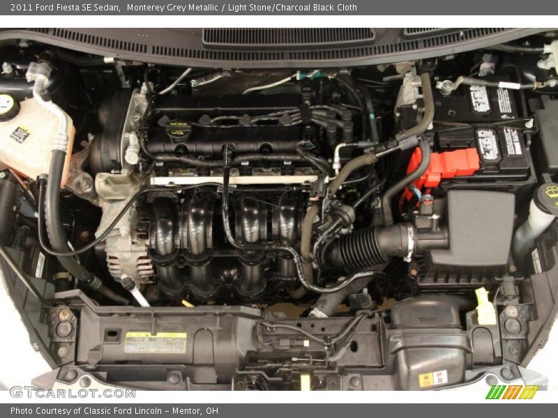Monterey Grey Metallic / Light Stone/Charcoal Black Cloth 2011 Ford Fiesta SE Sedan