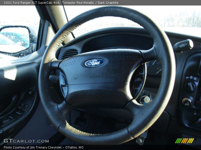Toreador Red Metallic / Dark Graphite 2001 Ford Ranger XLT SuperCab 4x4