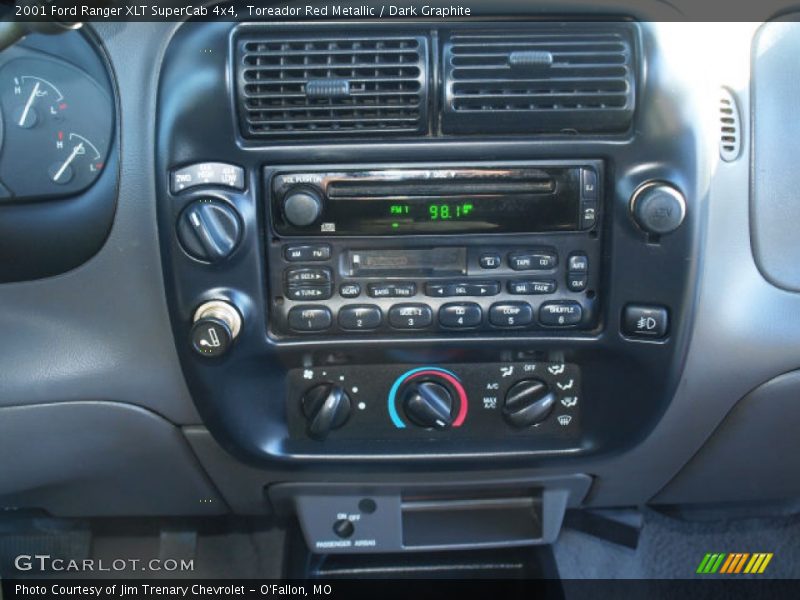 Toreador Red Metallic / Dark Graphite 2001 Ford Ranger XLT SuperCab 4x4