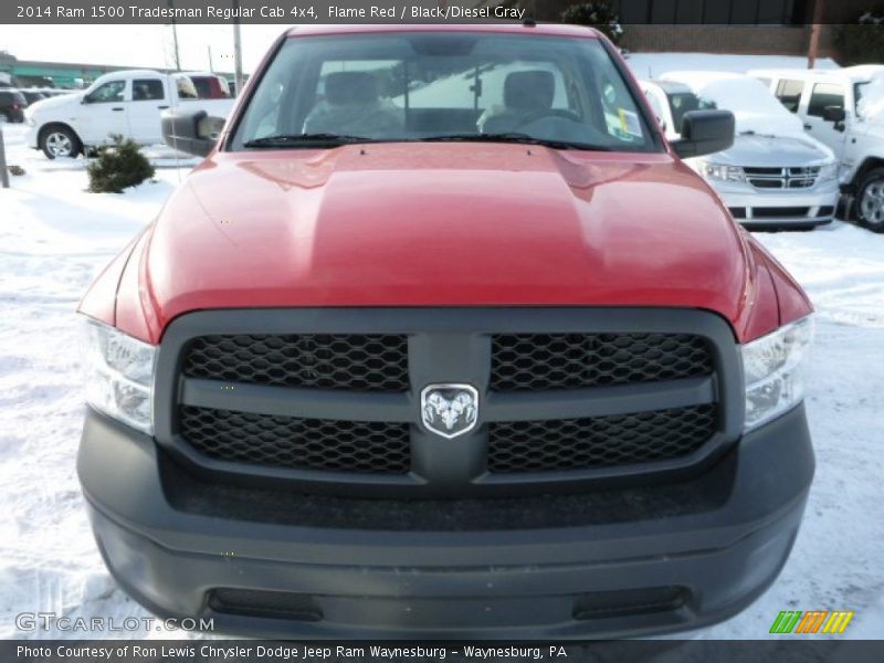 Flame Red / Black/Diesel Gray 2014 Ram 1500 Tradesman Regular Cab 4x4