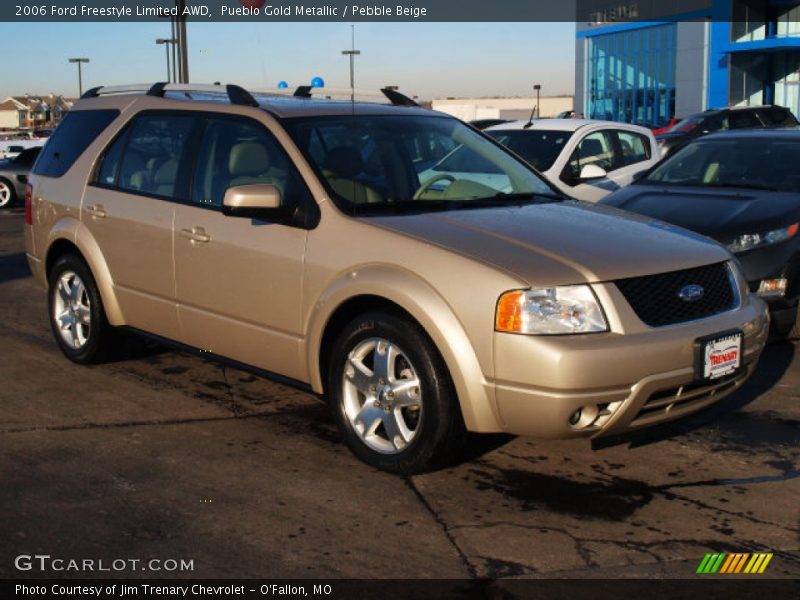 Pueblo Gold Metallic / Pebble Beige 2006 Ford Freestyle Limited AWD