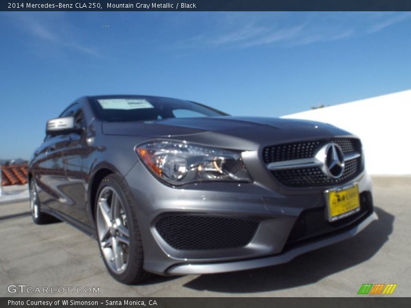 Mountain Gray Metallic / Black 2014 Mercedes-Benz CLA 250