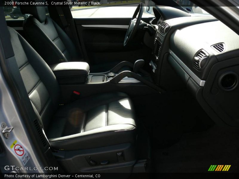 Crystal Silver Metallic / Black 2008 Porsche Cayenne S