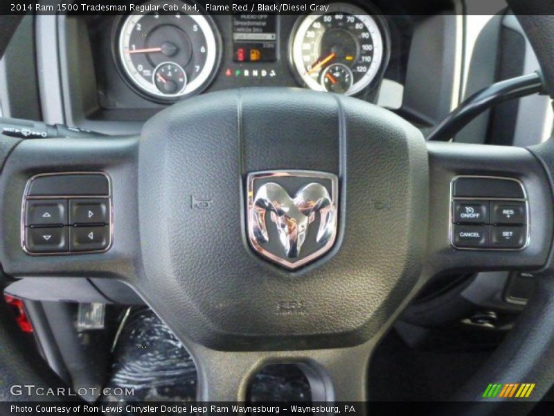 Flame Red / Black/Diesel Gray 2014 Ram 1500 Tradesman Regular Cab 4x4