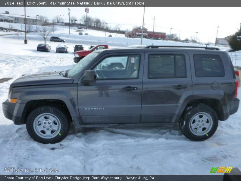 Maximum Steel Metallic / Dark Slate Gray/Light Pebble 2014 Jeep Patriot Sport