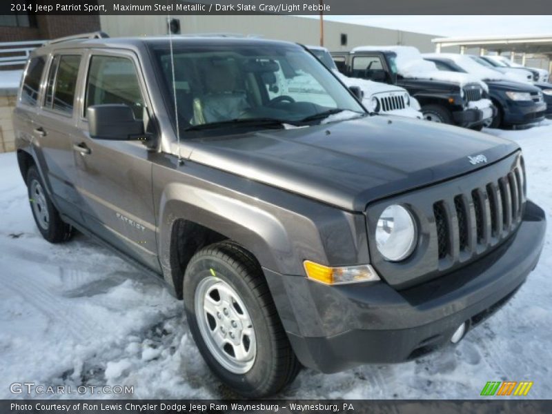 Maximum Steel Metallic / Dark Slate Gray/Light Pebble 2014 Jeep Patriot Sport