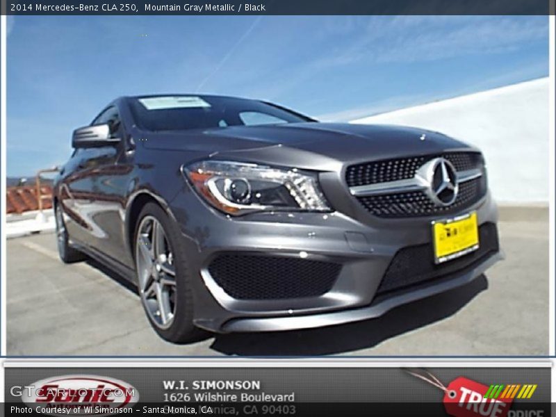 Mountain Gray Metallic / Black 2014 Mercedes-Benz CLA 250