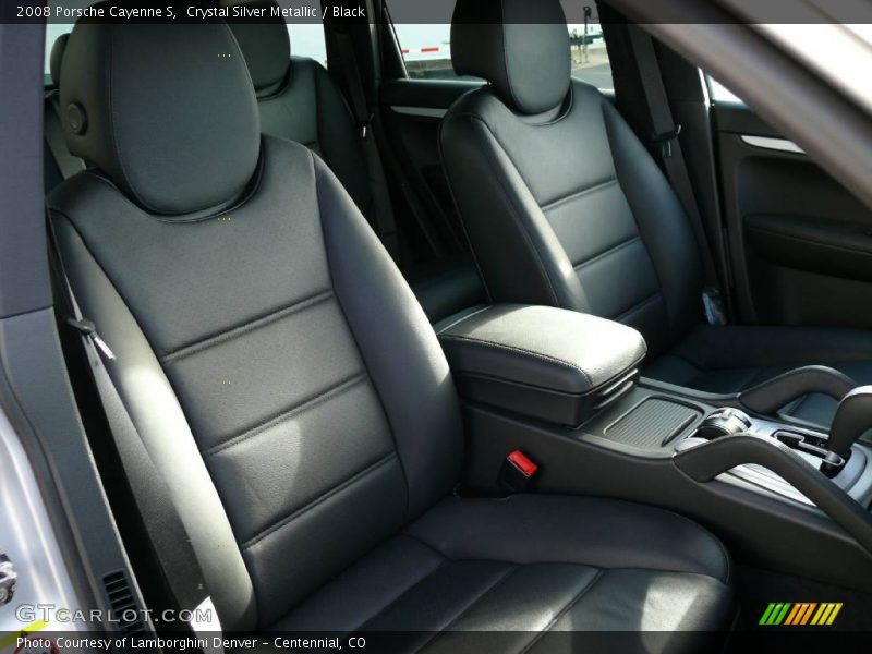 Crystal Silver Metallic / Black 2008 Porsche Cayenne S