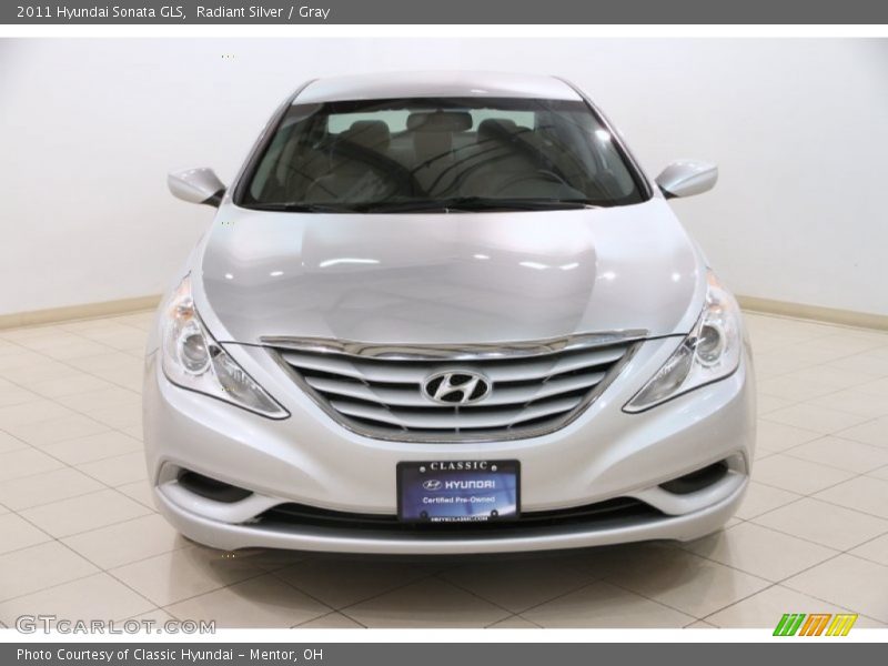 Radiant Silver / Gray 2011 Hyundai Sonata GLS