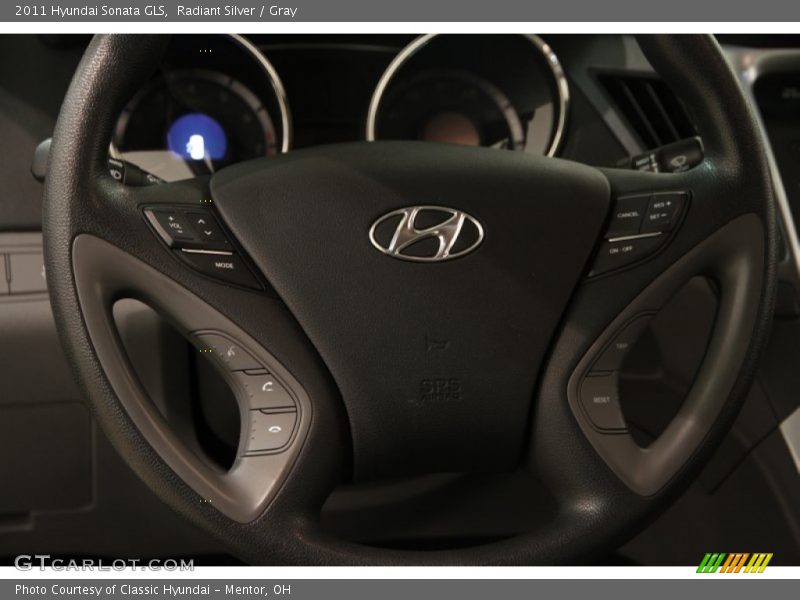 Radiant Silver / Gray 2011 Hyundai Sonata GLS