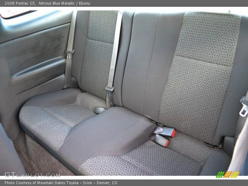 Rear Seat of 2008 G5 
