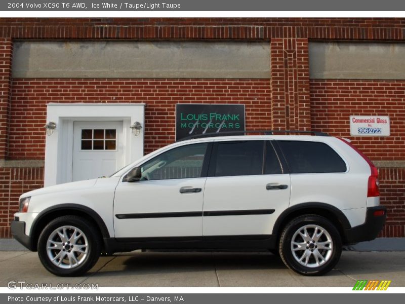 Ice White / Taupe/Light Taupe 2004 Volvo XC90 T6 AWD
