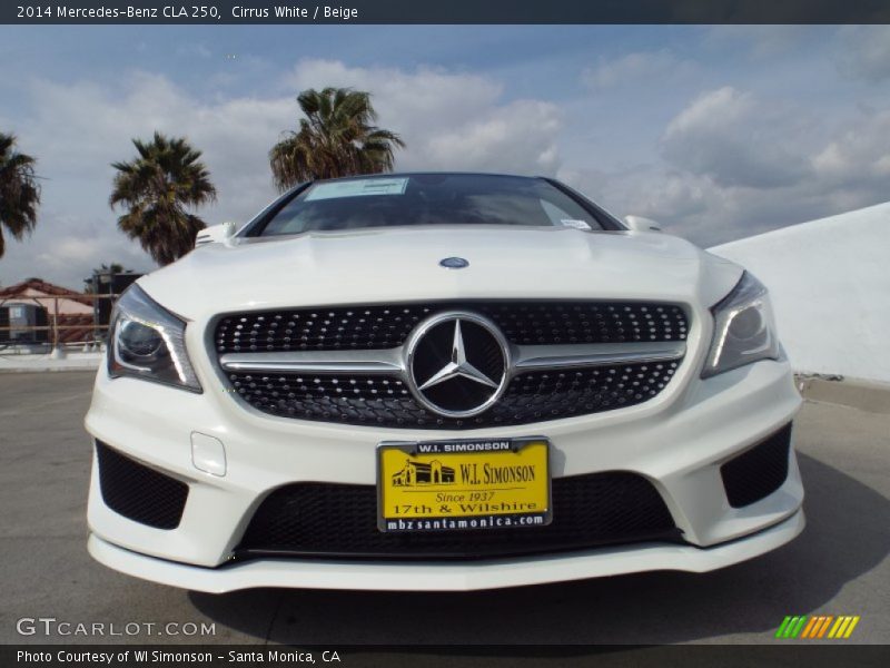 Cirrus White / Beige 2014 Mercedes-Benz CLA 250