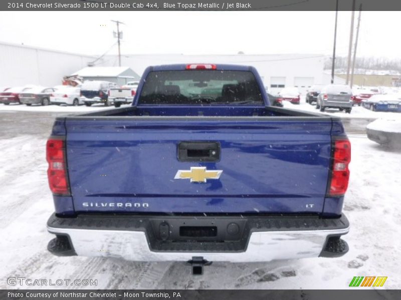 Blue Topaz Metallic / Jet Black 2014 Chevrolet Silverado 1500 LT Double Cab 4x4