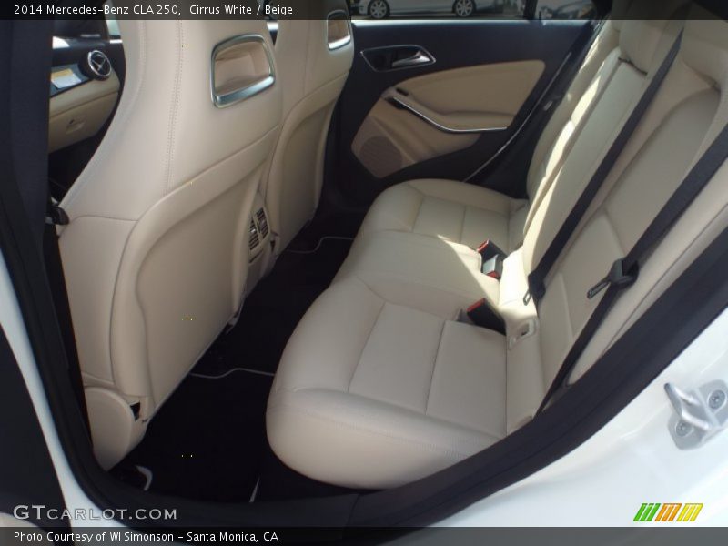 Cirrus White / Beige 2014 Mercedes-Benz CLA 250