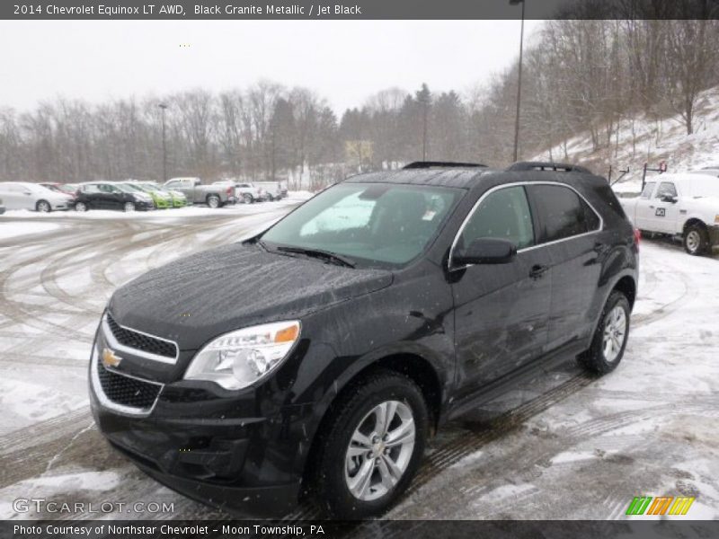 Black Granite Metallic / Jet Black 2014 Chevrolet Equinox LT AWD