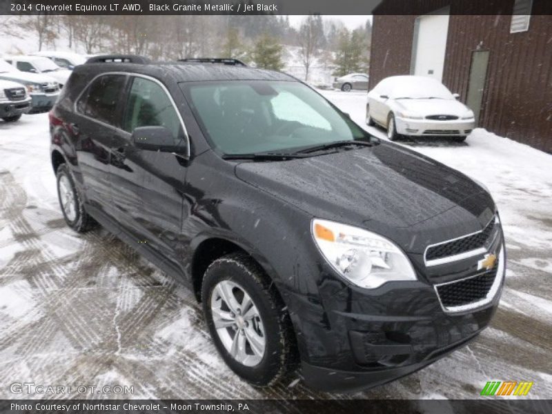 Black Granite Metallic / Jet Black 2014 Chevrolet Equinox LT AWD